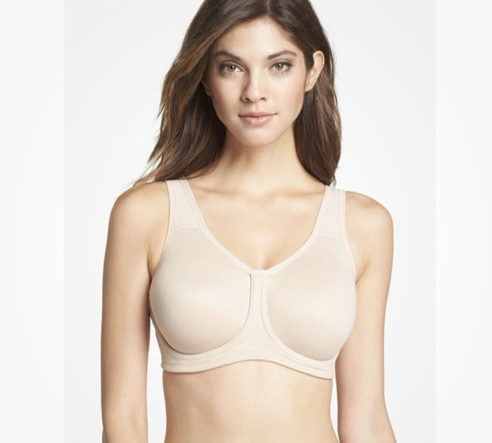 Wacoal 855170 Simone Seamless Underwire Sports Bra Nude Size 34DDD